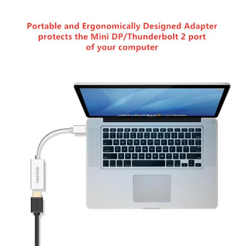 Veggieg Mini Display port to HDMI адаптер Белый (Mini DP HDMI)-Thunderbolt | Thunderbolt 2 порт совместимый
