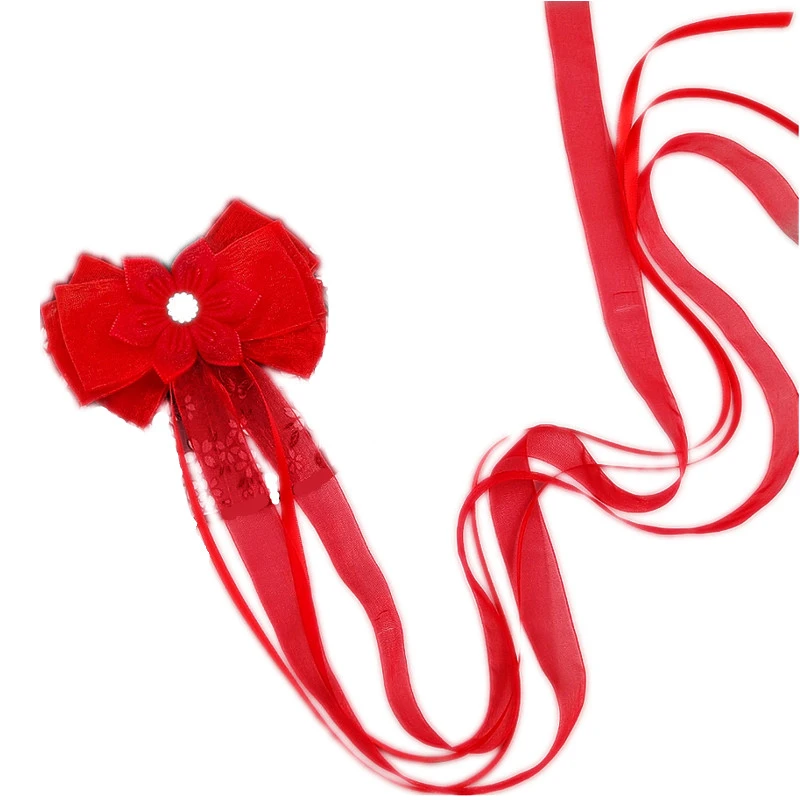 1pcs Women's Bowknot Hairpin Ancient Costume Headdress Long Ribbon Hanfu Hair Accessories Hairband Clip Decor Gift |