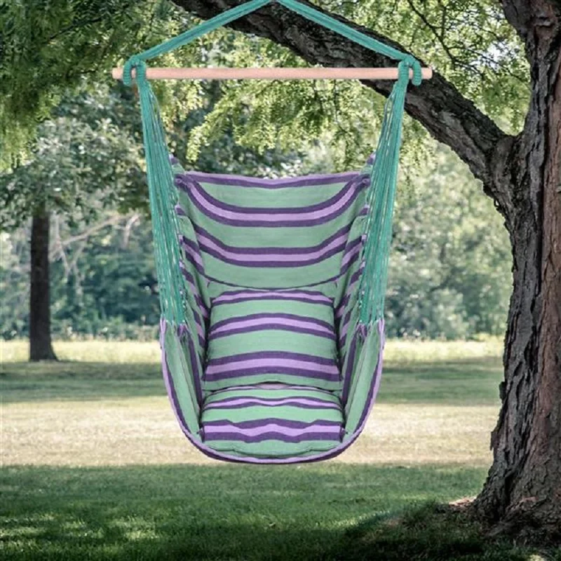 

Hanging Rope Chair Distinctive Cotton Canvas Chair With Pillows Green Garden Furniture Sets Camping Chair Carro Playa 캠핑의자
