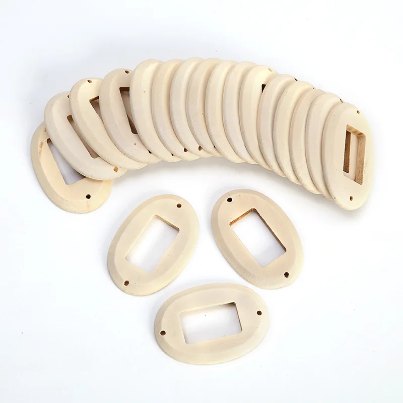 4PCS Natural Wooden Beads Round Ring Shape Handmade Baby Teethers Set | Дом и сад
