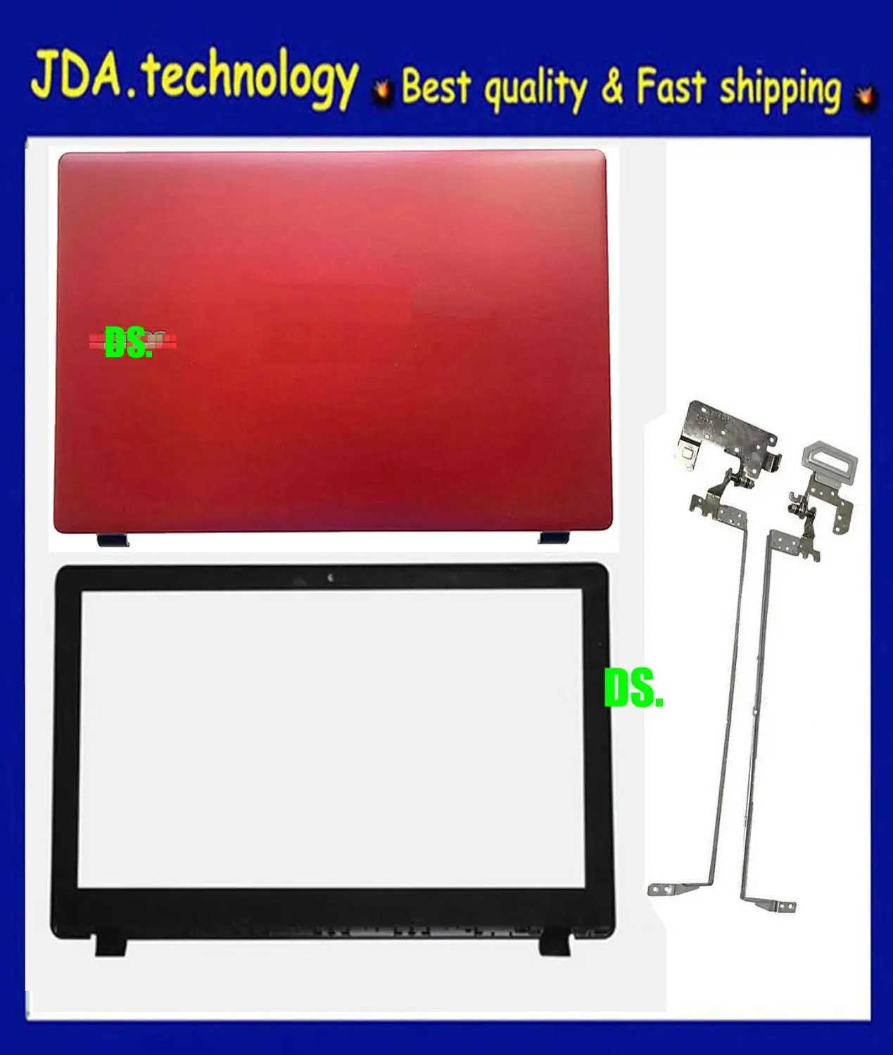 LCD ABh cover Новинка/орг красный для acer Aspire E5-511 E5-511G E5-511P E5-531 E5-551 E5-551G E5-571 E5-571G ЖК-дисплей задняя крышка+ передняя рамка+ набор петель, красный - Цвет: LCD ABh cover