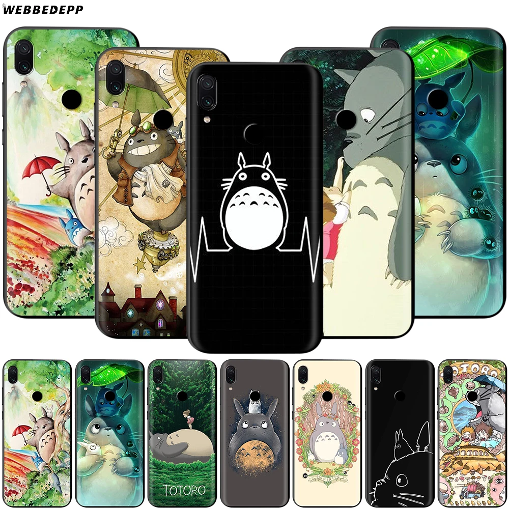 Чехол Totoro для Xiao mi Red mi Note 8 mi 3 6 8 9 A1 A2 A3 8A 6X9 T CC9 Lite SE Pro Max F1 10