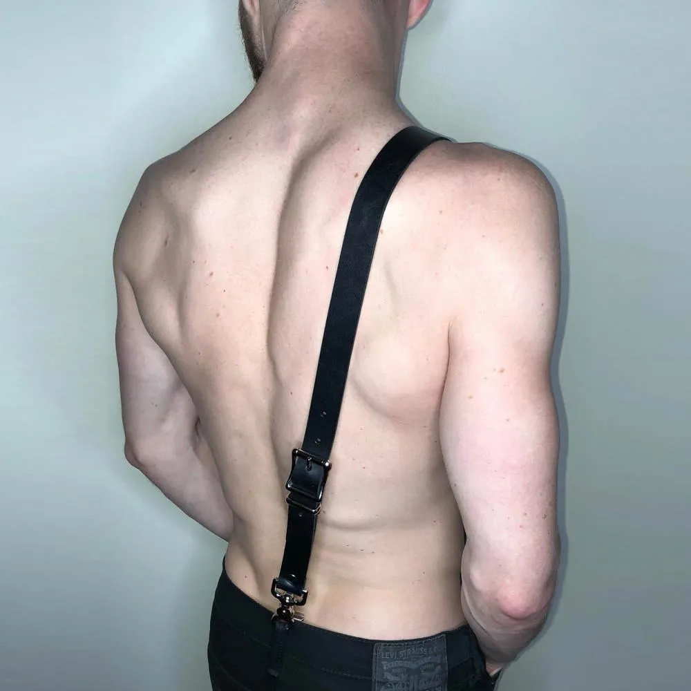 Пикантные Для мужчин гот гей Подвязки для взрослых секс Suspendersleather Регулируемый