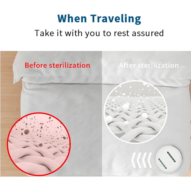 

Smart Mite Removal Robot Automatic UV Sterilization Wireless Mite Remover Bed UV Led light Sterilizers Machine Household Hotel