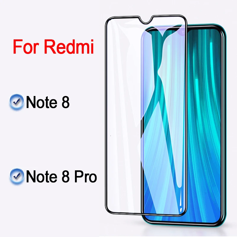 Закаленное стекло для Xiaomi Redmi Note 8 Pro защита экрана 5D 9H закаленное 7 pro защитная