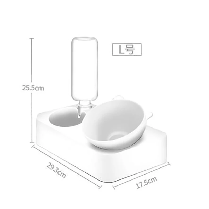 Автоматическая миска для домашних животных зеркальная с дозатором воды двойная