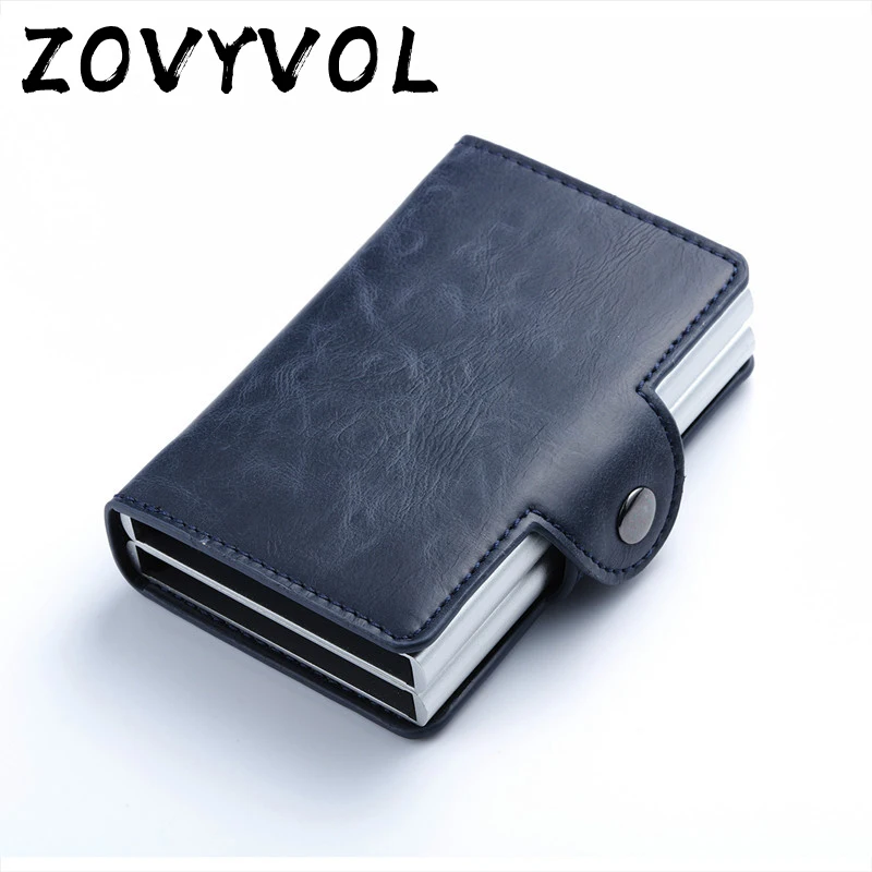 ZOVYVOL RFID двойной Алюминиевый Чехол для карт мужчин и женщин держатель кредитных