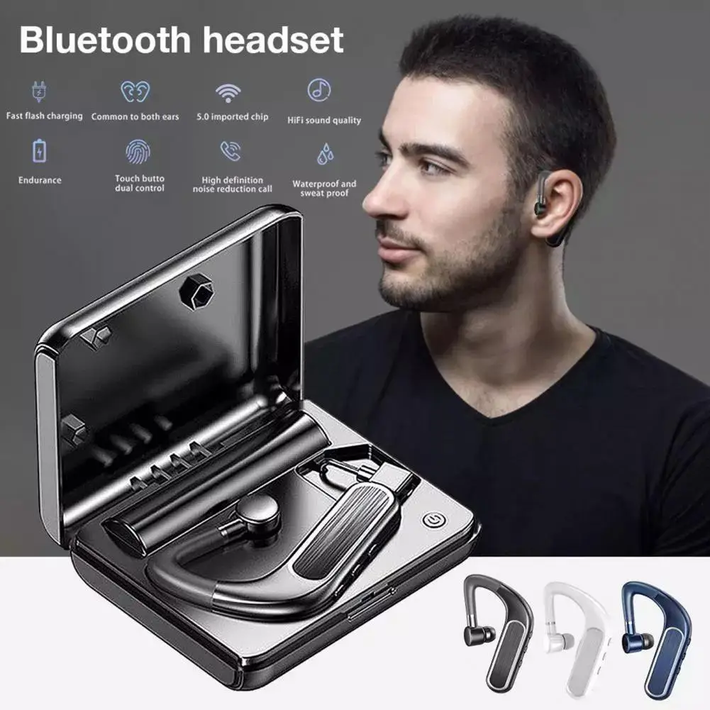 

Y11 Wireless Bluetooth Headset Single Ear Hanging Ear In-Ear Bluetooth 5.0 Sports Running Business Driving And Riding Headset