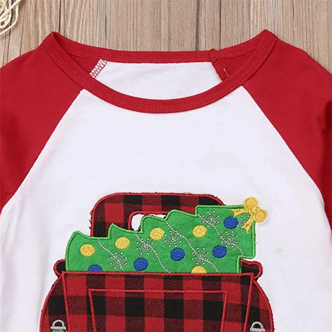 Новое поступление детская красная Рождественская елка с вышивкой изысканные