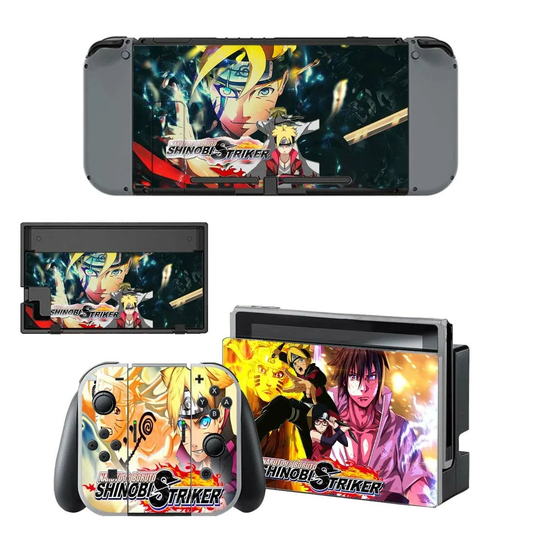 Наклейки для nintendo switch, аниме, Наруто, переключатель, наклейки для nintendo Switch, консоль Joy-con, контроллер, док-станция