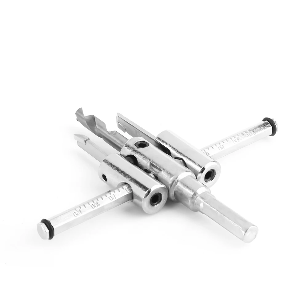 

Adjustable Silver Circle Hole Saw Drill Bit Set DIY Woodworking Tool
