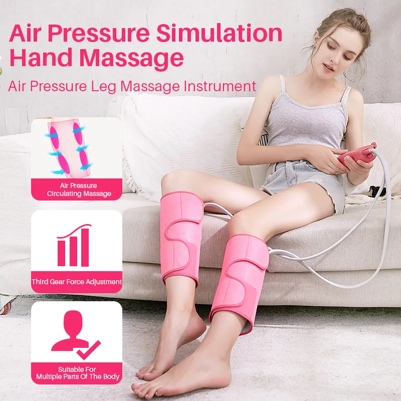 

Air Compression Leg Massager Rechargeable Completely Wrapped Relieve Calf Muscle Fatigue Massage Relaxation Jinkairui 2021 New