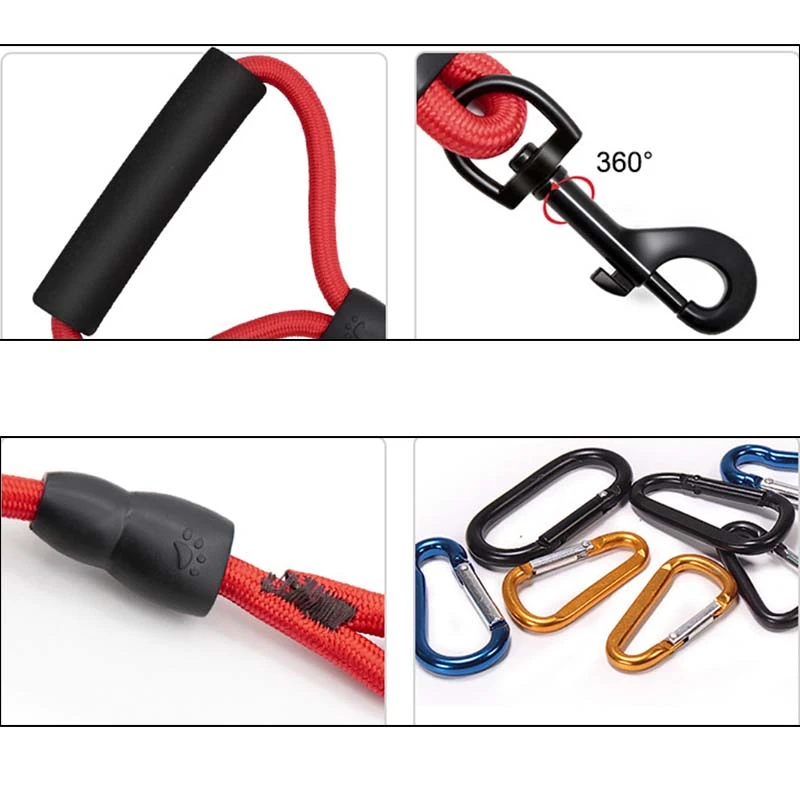 Высококачественный поводок для скалолазания нейлоновая Светоотражающая