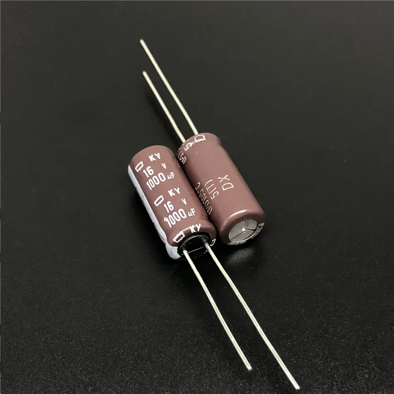 100 шт. 1000 мкФ 16V NIPPON NCC серия Ky 8x20 мм низкая ESR 16V1000uF Алюминий электролитический конденсатор с алюминиевой крышкой