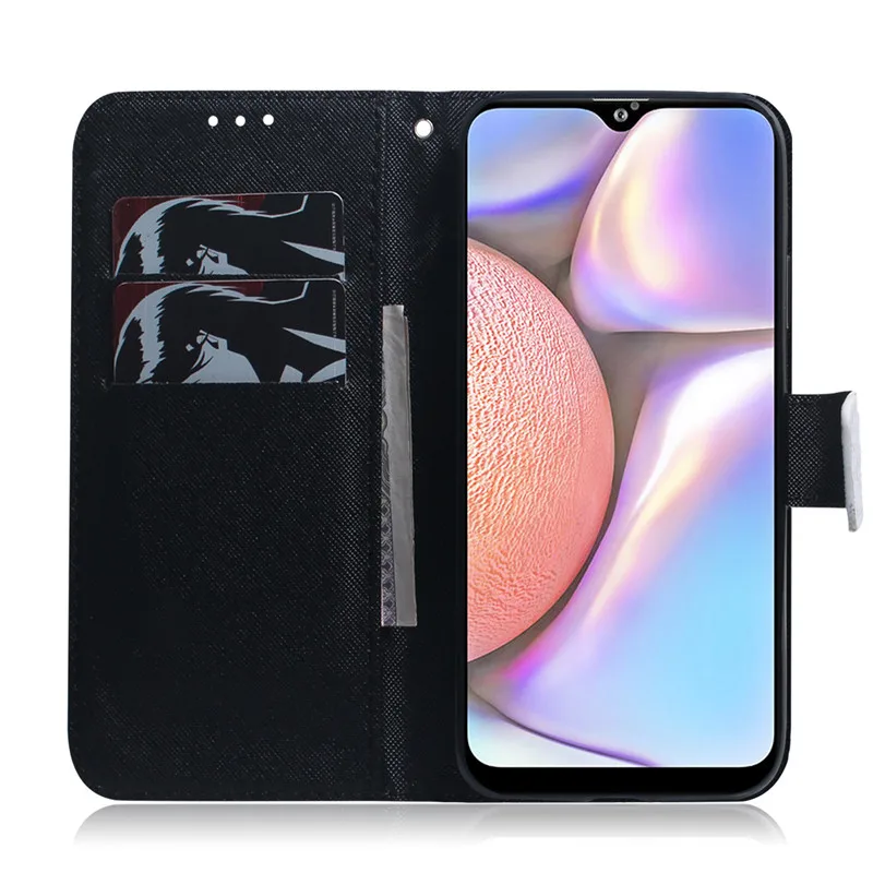 Чехол бумажник для Samsung Galaxy A10S/A30S/A50S/M30S флип чехол с цветным рисунком волк тигр Лев