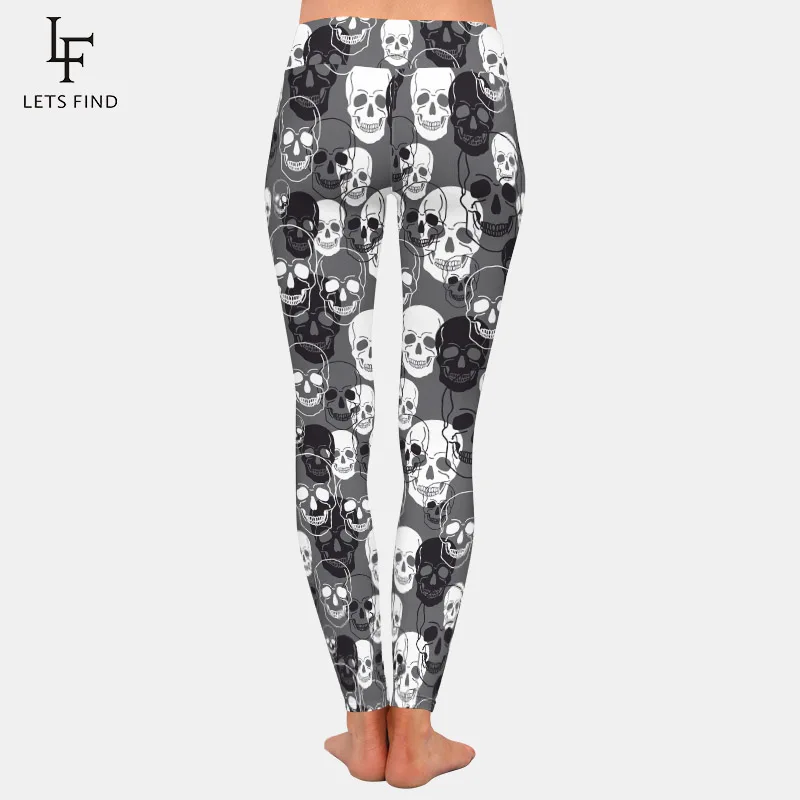 LETSFIND 2020 Новое поступление 3D жилетка с рисунком черепа из молочного шелка принтом