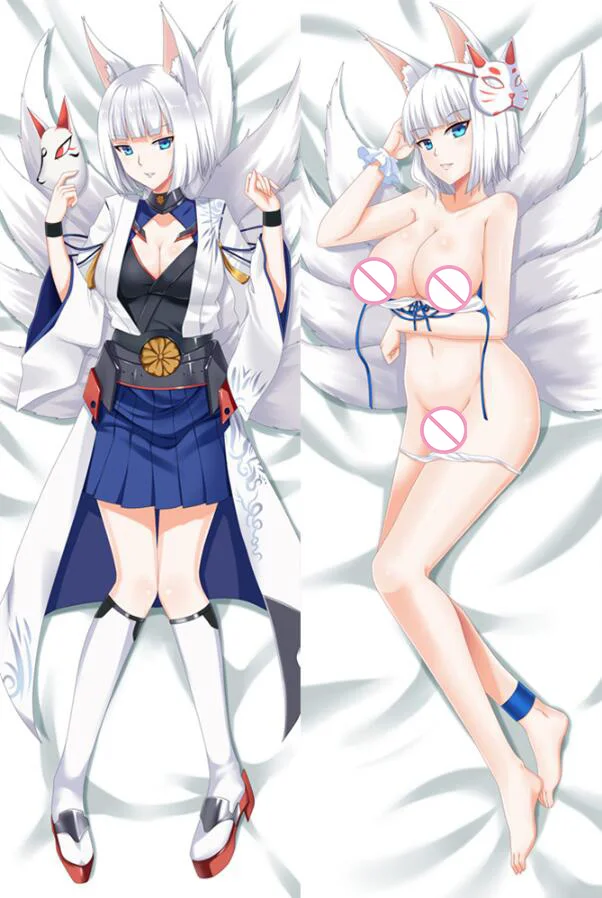 Original Azur Lane Characters animal ears girl Kaga &amp akagi azurlan pillow cover illustrious takao body Pillowcase | Дом и сад