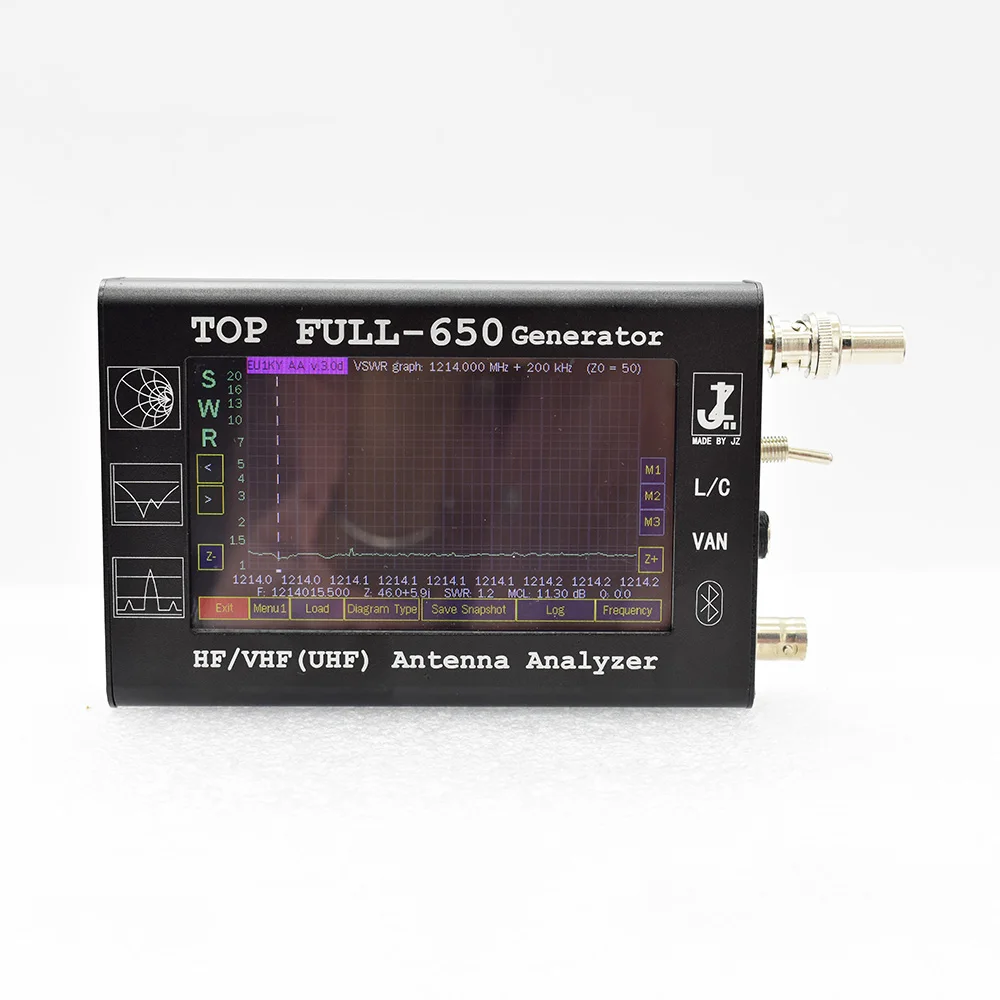 4,3 дюймовый сенсорный экран HF/VHF/UHF lcd 0,1-1300 MHz 1,3 GHz ANT SWR векторный антенный анализатор с аккумулятором 3000mAh