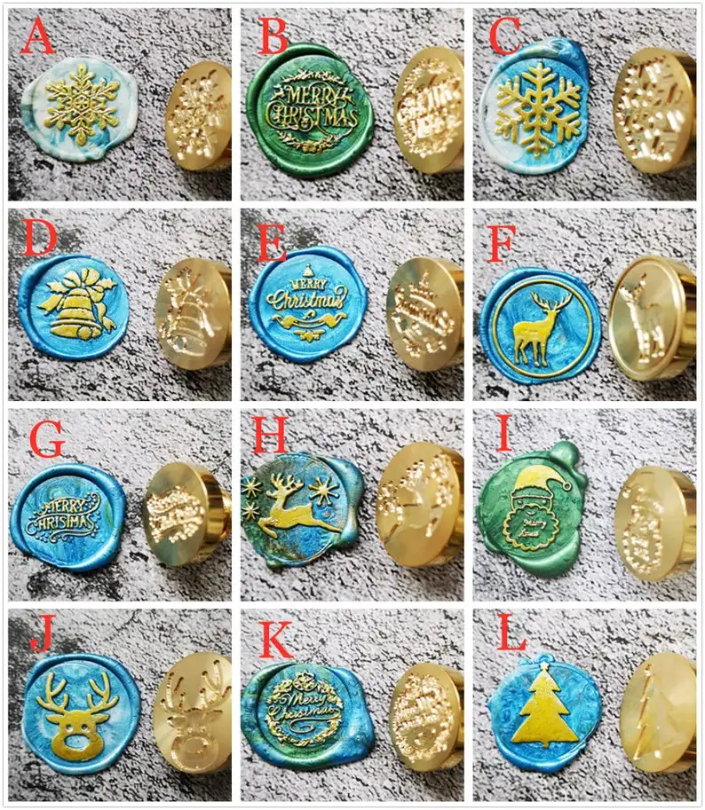 Рождественская восковая печать штамп на заказ рождественские приглашения