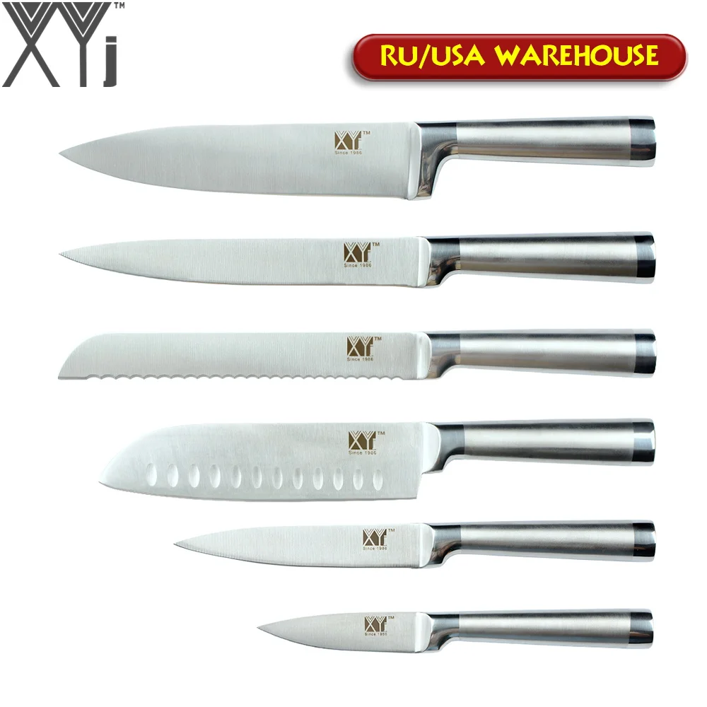 XYj набор кухонных ножей из нержавеющей стали нож для хлеба мяса фруктов Vege