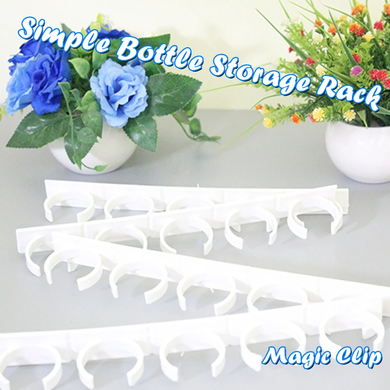 

4/8 Pcs Simple Bottle Storage Rack Easy To Use Remove Cabinet Door Hooks Jars Spice Holder Organizer Space Saving Kitchen Tool