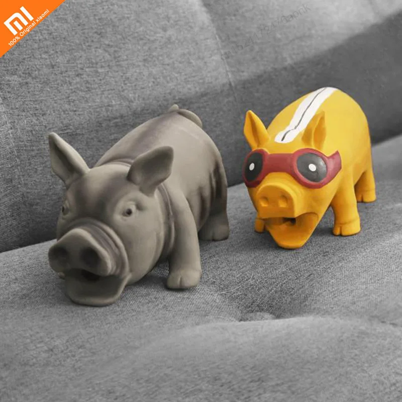 Xiaomi Новая игрушка для собак пищалка сжимаемая звуковая игрушка свинья прочная жевательная игрушка пищащая игрушка для животных не деформируется легко чистить умный дом