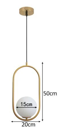 Oval H 50cm Американские стеклянные шаровые подвесные светильники, железный обруч, подвесной светильник для спальни, кафе, ресторана, бара, внутреннего освещения, декоративный светильник, светильники - Цвет корпуса: Oval H 50cm