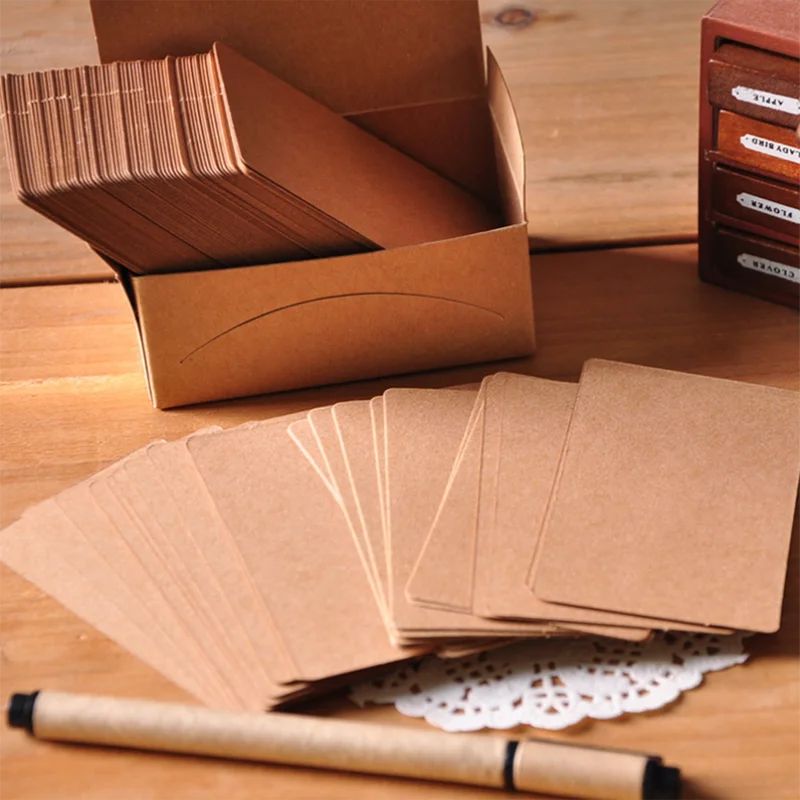 100 шт. винтажные пустые открытки для творчества поздравительные граффити бумага