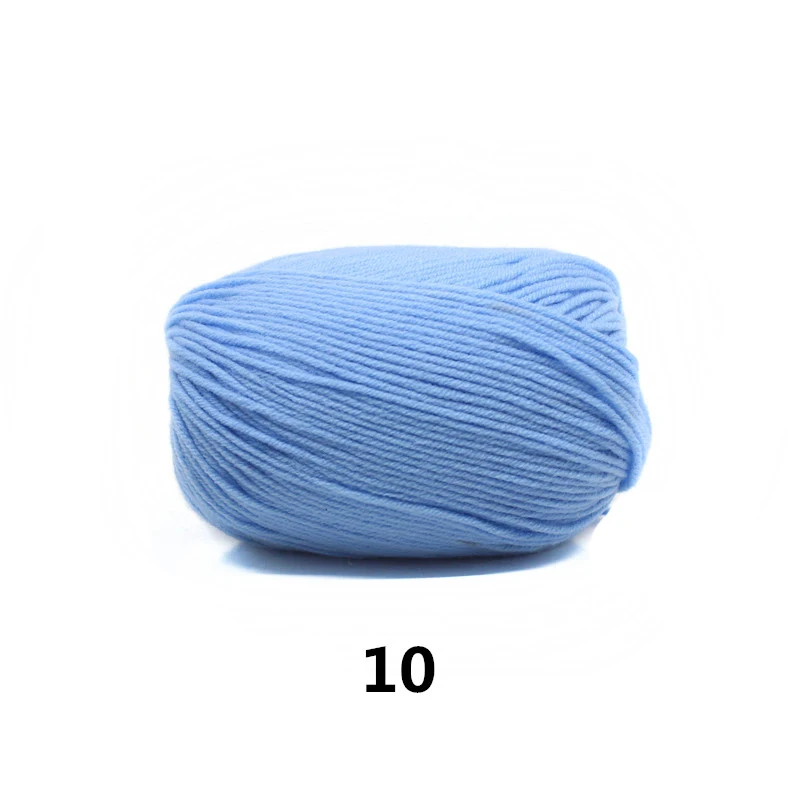 10 10pcs 10 шт. ПРЯЖА ДЛЯ ВЯЗАНИЯ Штраф Камвольной Хлопковой нити, Пряжа Смесовая Строки Ручного Вязания Пряжи для Свитера Шарф 500 г - Цвет: 10 10pcs