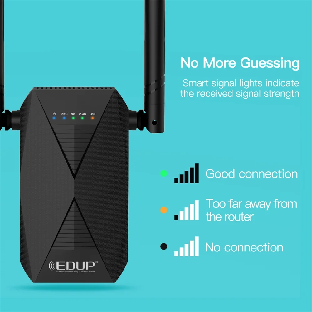 Wi-Fi-ретранслятор EDUP 300 Мбит/с 1200 | Компьютеры и офис