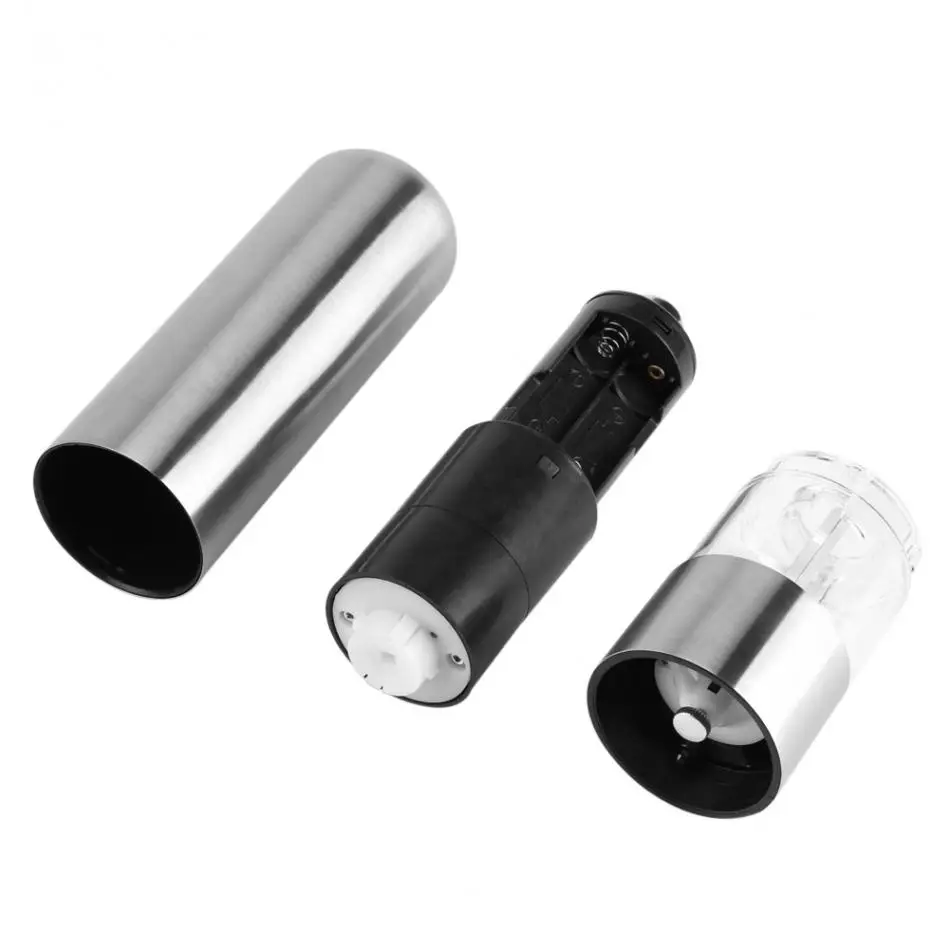 Мельница для соли и перца электрическая мельница специй из нержавеющей стали регулируемая солонка кухонные