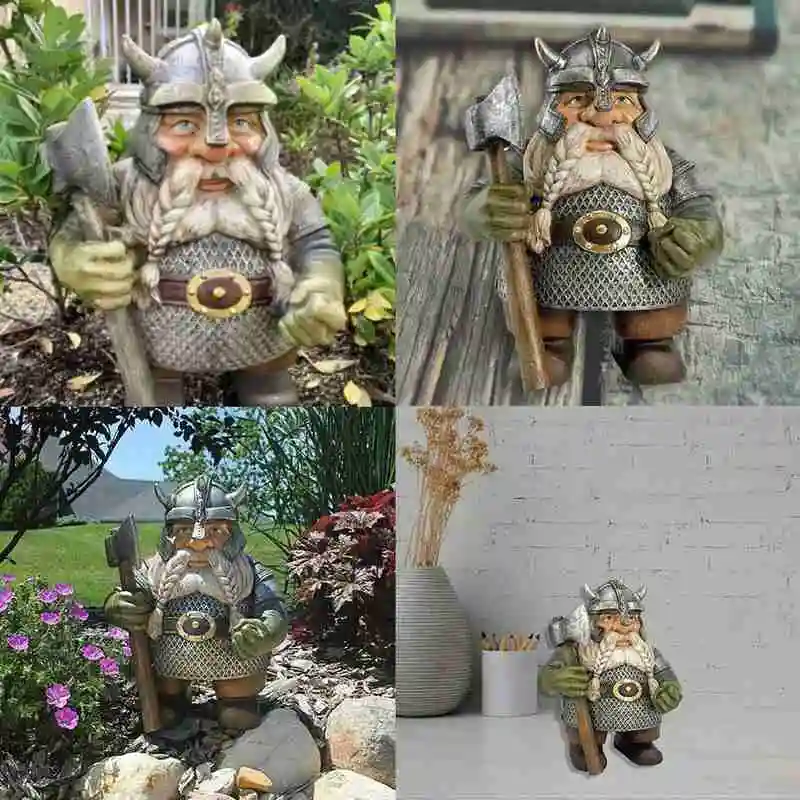 

Viking Victor Norse Dwarf Gnome Statue Statues Viking Statue Gardening Norse Statue Crafts Viking Victor Gnome Dwarf Resin Z1V4