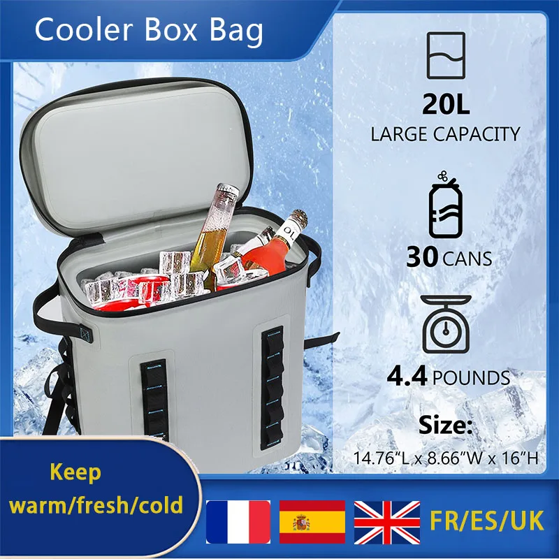 

20L Insulated Cooler Backpack Thicken Waterproof Cooler Bag Thermal Insulated Ice Bag Fresh Keeping Backpack Style