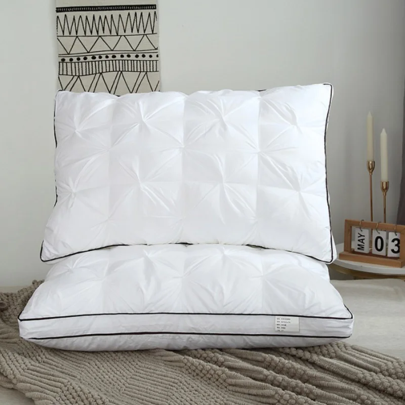 

Pillow Five Star Hotel Twist Feather Velvet Washable and Non Deformable Pillow Core Skin Friendly Fabric Pillows for Bedroom Net