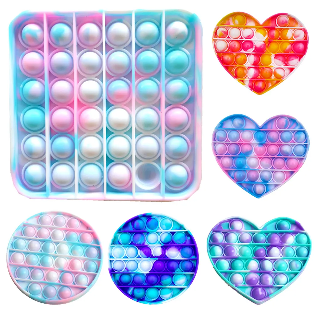 

Fidget Toys Push Bubble Sensory Rainbow Fidget Toy Restore Emotions Stress Reliever Toy Anti Stress