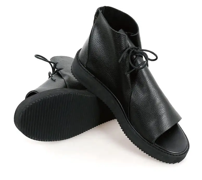 Сандалии мужские из натуральной коровьей кожи модные босоножки в римском стиле