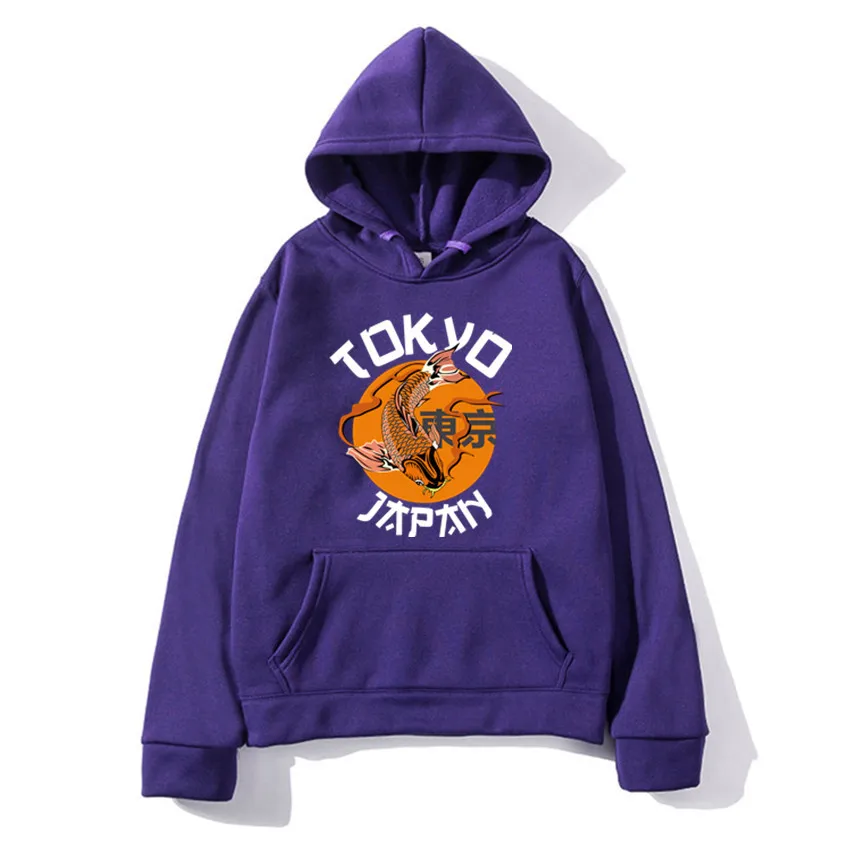 

New Arrival Hoodies Japan Harajuku Tokyo City Print Pullover Sweatshirt Hip Hop Streetwear Men/Women sudaderas Hooded male Tops