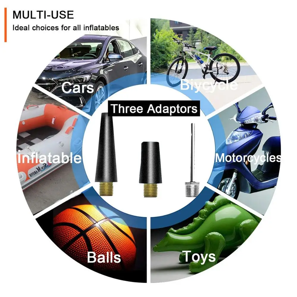 Аккумуляторный воздушный компрессор насос для накачки шин аккумуляторная