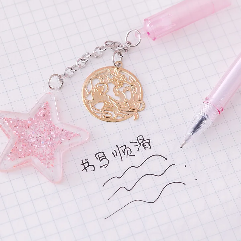 Гелевая ручка Lytwtw с подвеской в виде звезды рыбы 1 шт. принадлежности для школы