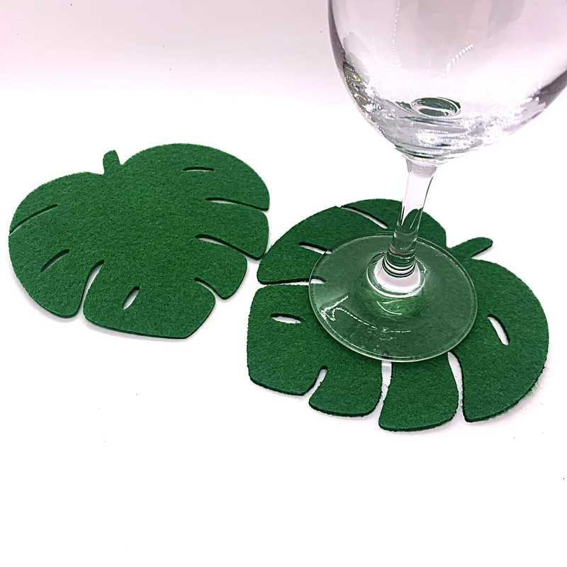 8 шт. фетровые коврики для подставки в виде листьев | Дом и сад