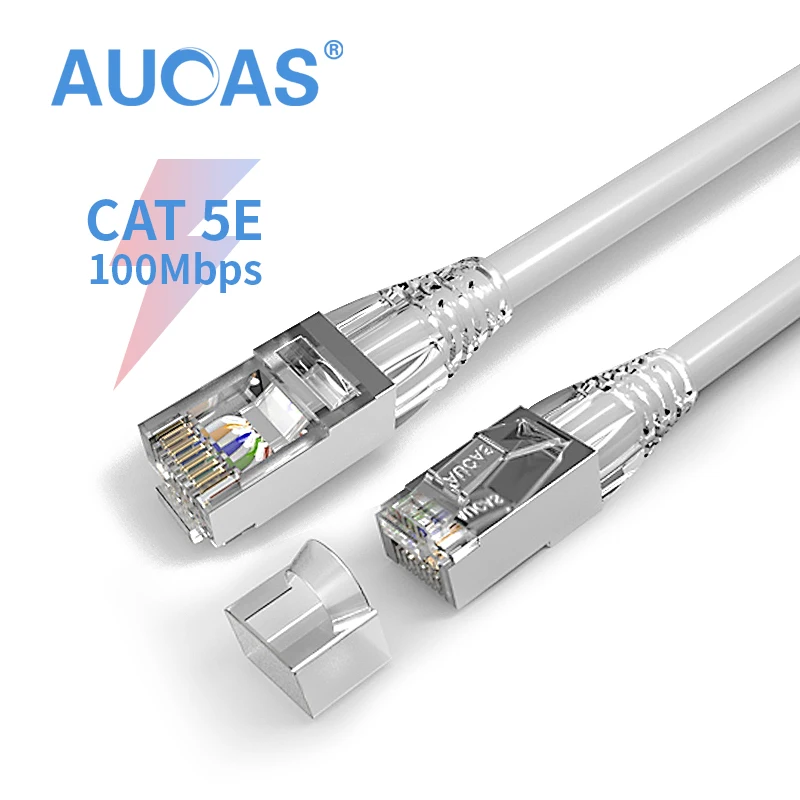 AUCAS 1 м 2 3 5 CAT5E кабель экранированный FTP соединительный RJ45 Ethernet сетевой кабель|patch