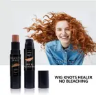 Портативный парик узелки 2 в 1, с кисточкой, фронтальная и часть, прямой парик, узел, кружевная оттеночная палочка для парика, не отбеливает волосы, уход за волосами