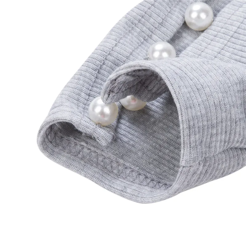 Модный женский кружевной свитер с вырезами и высоким воротником топы жемчугом