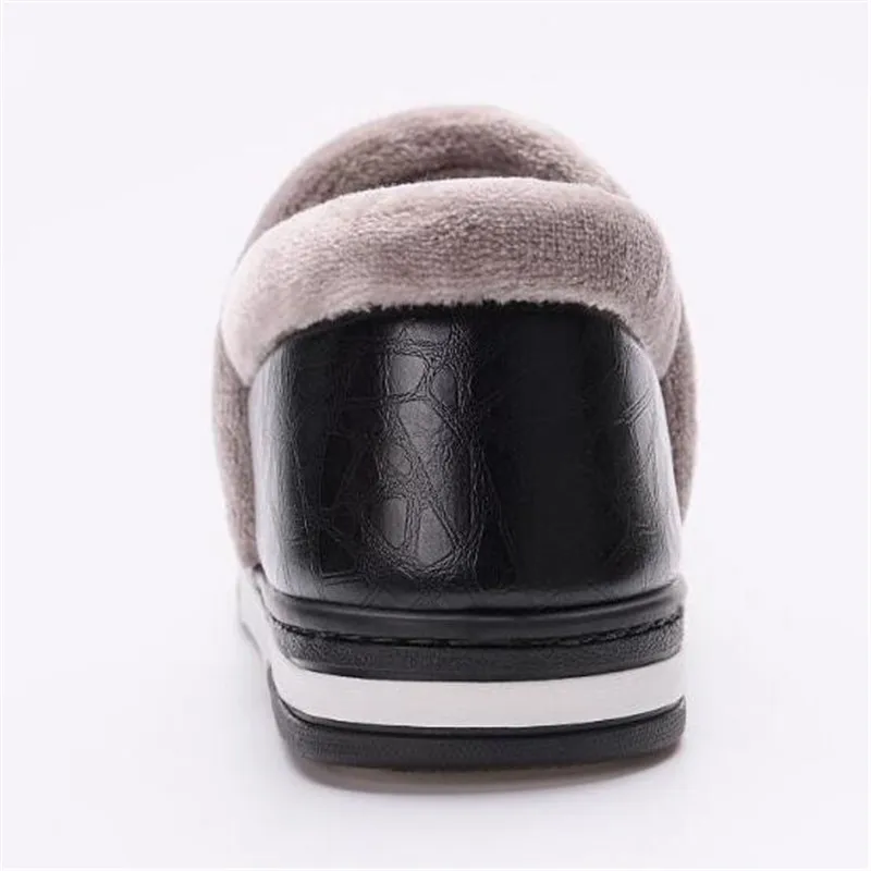 Новинка зимняя водонепроницаемая мужская обувь плюшевые мужские тапочки теплые