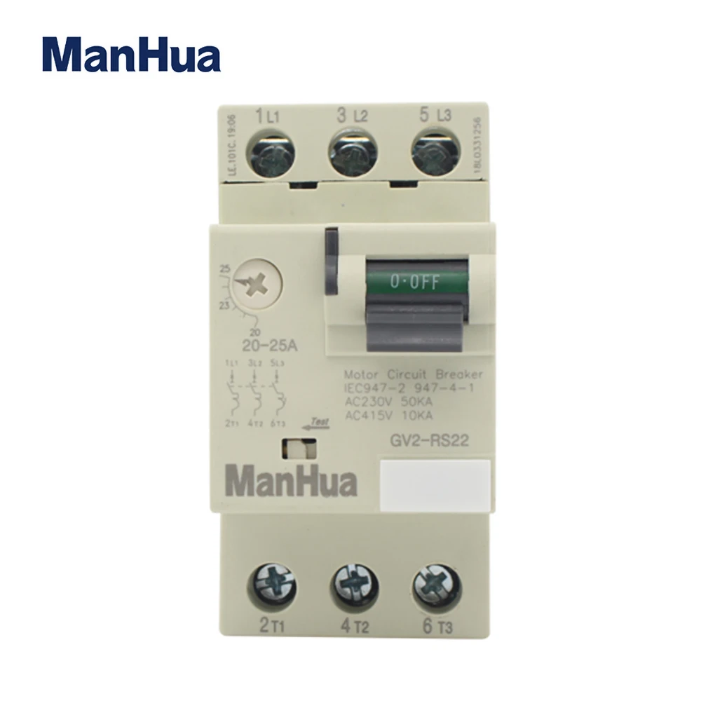 

ManHua GV2-RS Series 3P Ue690V 50/60Hz Motor Protection Circuit Breaker
