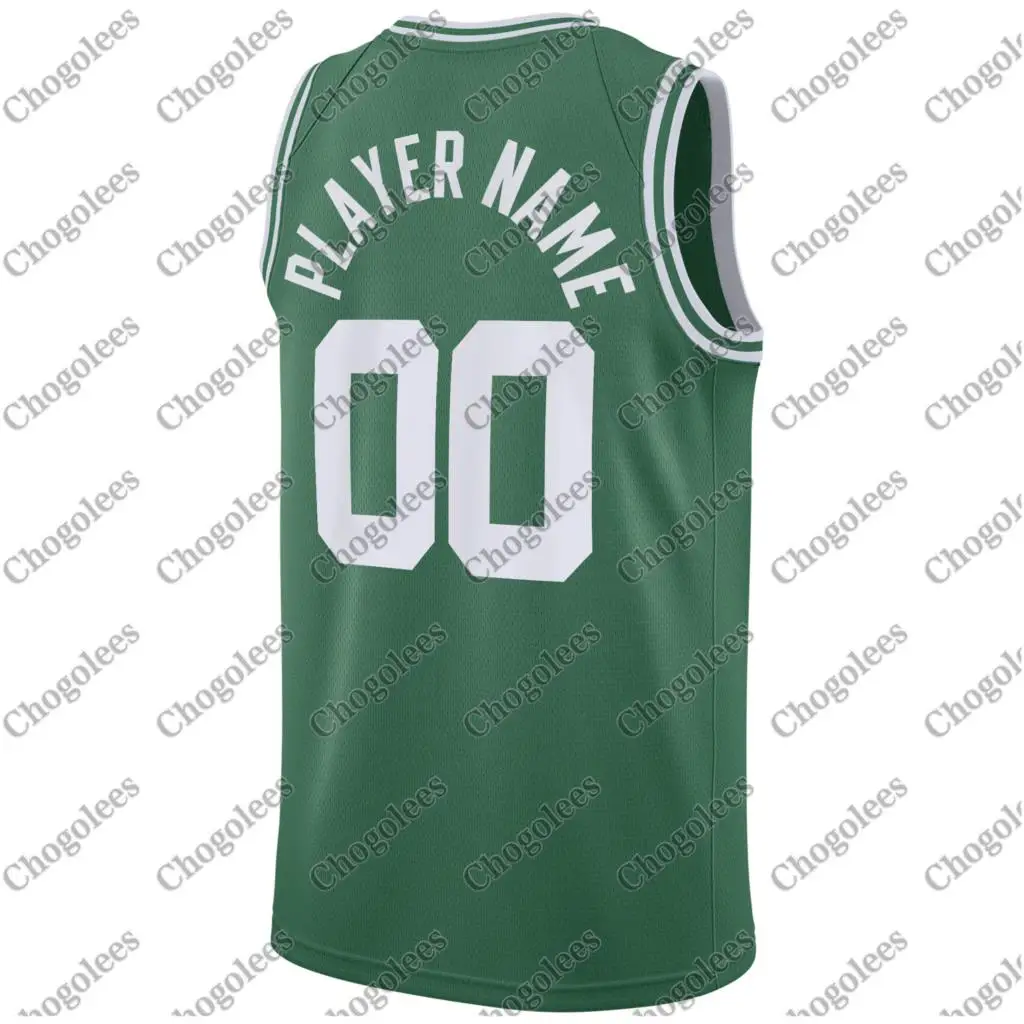 

Men Basketball Jersey Boston Swingman Custom Jersey Green Icon Edition