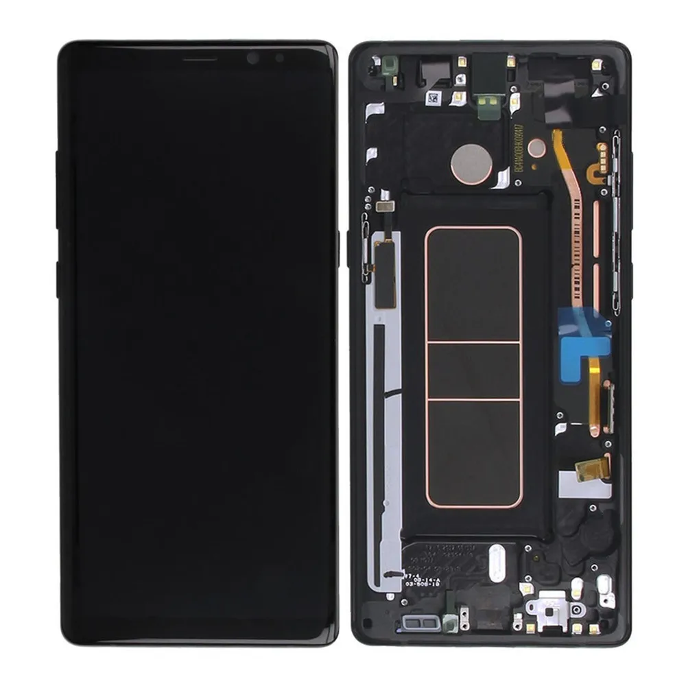 Amoled дисплей ЖК+ рамка для SAMSUNG Galaxy NOTE 8 N950 N950F ЖК сенсорный экран в сборе дигитайзер стекло для Galaxy NOTE8 lcd s