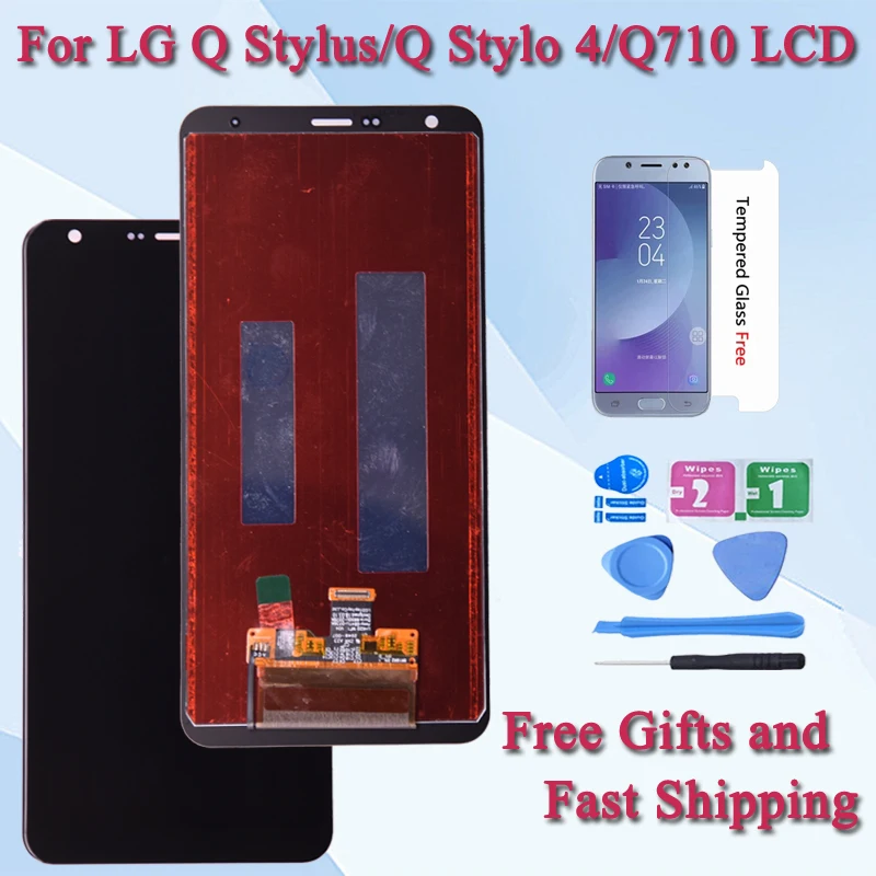 

Display For LG Q Stylo 4 Q710 Q710CS Q710MS Q710ULS Q710ULM Q710TS LCD Touch Screen Digitizer For LG Q Stylus Q710WA Replacement