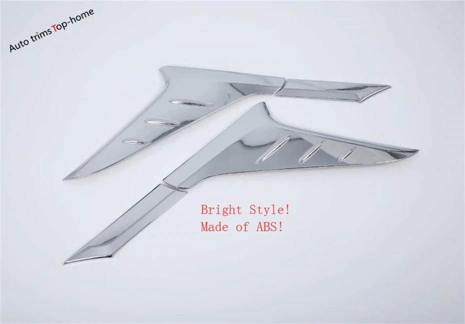 Yimaautotrim для hyundai Kona ABS Хромированная Защитная панель на заднее стекло, крыло, хромированная Накладка для стайлинга, 4 шт