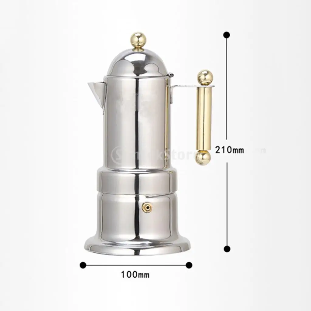 Индукционная Итальянская Кофеварка Moka из нержавеющей стали для приготовления